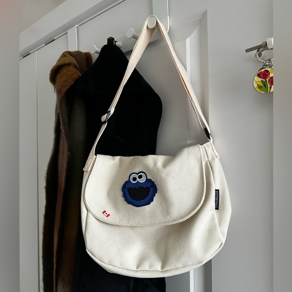 Cookie Monster Shoulder Bag (Adjustable Straps)